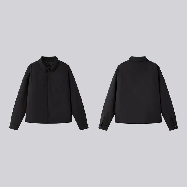 无畏东方 时尚简约三防翻领夹克棉服 男女同款
