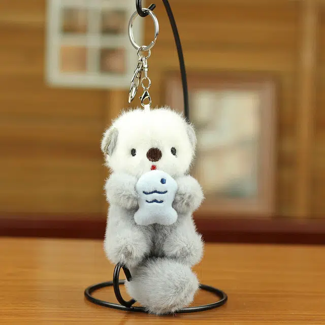 OFLY Cute Plush Otter Bag Doll Keychain