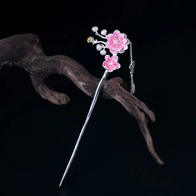 聆听花开 三生三世花神超仙中国风复古流苏汉服旗袍古装步摇梅花发钗新中式古典精致气质优雅 合金 发簪 女款