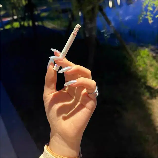聆听花开 海域冰蓝蛇食指戒 小众设计时尚个性 冷淡风高级感开口可调节 创意设计日常通勤 合金 戒指 男女同款情侣款