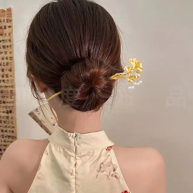 聆听花开 复古风气质优雅清冷感个性 合金 发簪 女款