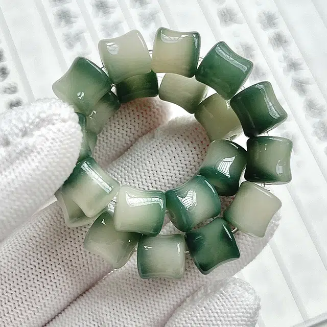 聆听花开 节节高升新中式复古文玩学生小众轻奢高级感日常百搭盘玩手饰绕指柔国潮民族风优雅精致#好运 菩提根 竹节手串 男女同款情侣款