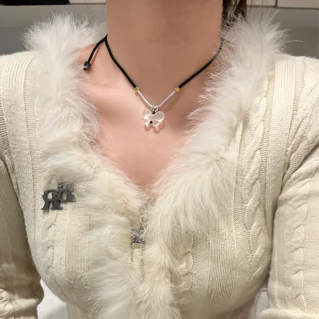 【一物一证】 聆听花开 可爱蝴蝶锁骨链 中式国风复古国潮编织小众设计高级感文艺古风学院风 玛瑙 项链 女款