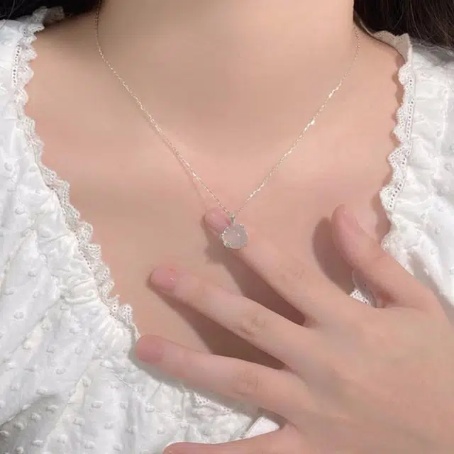 聆听花开 梅花 梅你不行新中式国风 小众设计优雅气质高级感#好运 玉髓 项链 女款