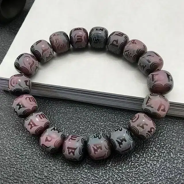 聆听花开 新中式新国风转运珠佛珠单圈绕指柔盘玩文玩手饰串珠#好运 菩提根 手串 男女同款情侣款
