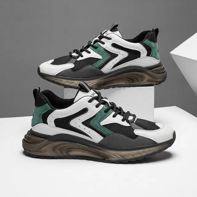 乔奈 轻便透气减震百搭厚底复古 低帮 老爹鞋 男款