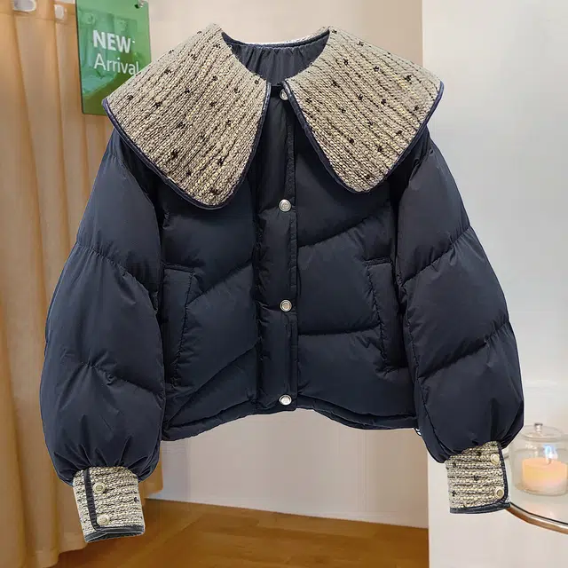 Cypress 90 White Duck Down Beaded Coat