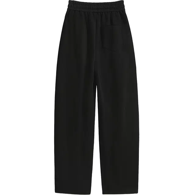 丝柏舍 纯色宽松款抽绳松紧高腰简约运动风长款遮肉休闲裤 女款