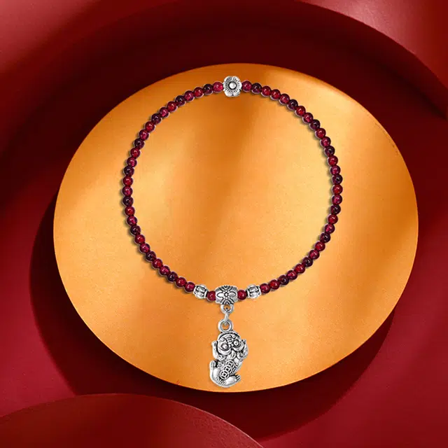 祝富礼 新中式招财金蟾转运吞金兽 国潮设计感多圈气质复古 玛瑙 玉石手串 女款