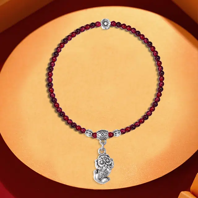 祝富礼 新中式招财金蟾转运吞金兽 国潮设计感多圈气质复古 玛瑙 玉石手串 女款