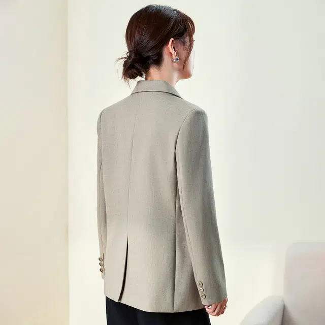 唐娜姿兰 高级感休闲正肩西服一粒扣长袖西装 女款