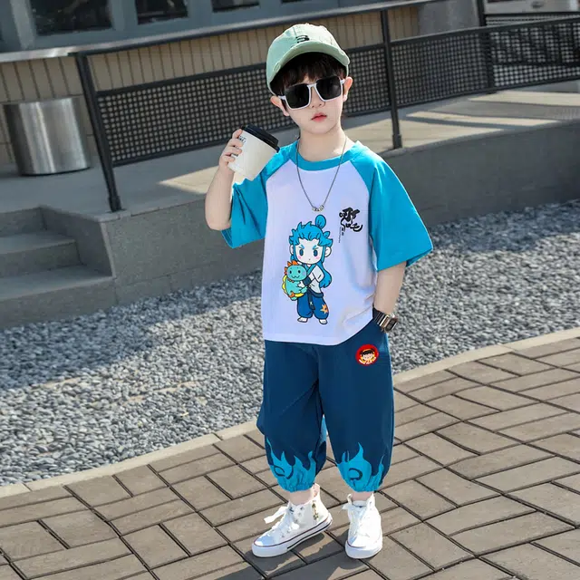 童森童马休闲运动套装 洋气舒适百搭潮流 中小童