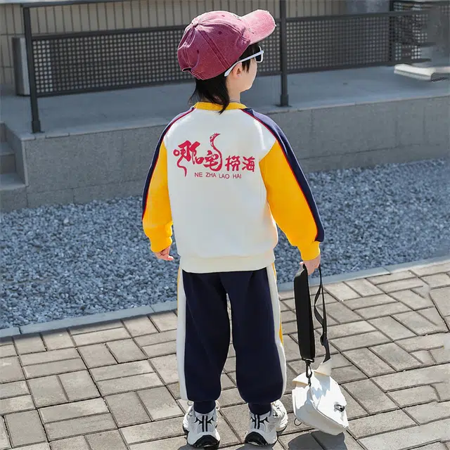 童森童马休闲运动套装 洋气百搭时尚舒适 中小童