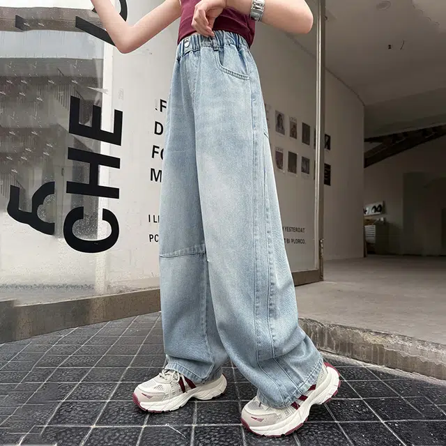 童森童马牛仔裤 韩范流行经典得体 牛仔蓝 儿童款