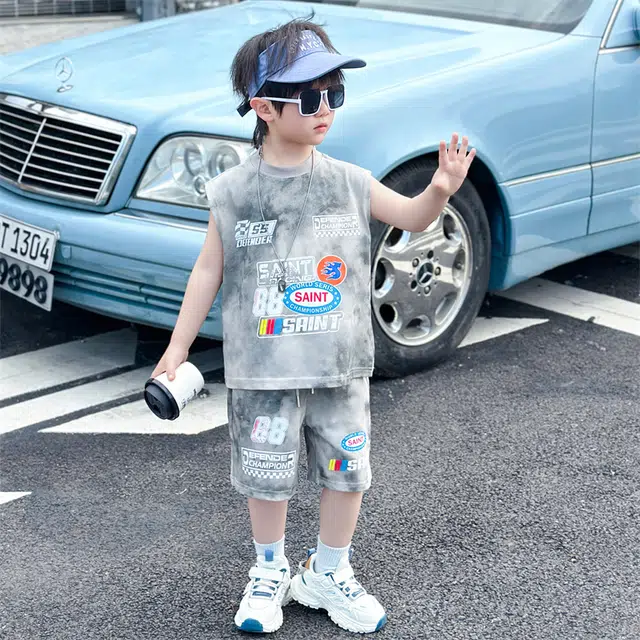 童森童马休闲运动套装 舒适洋气潮流百搭 中小童