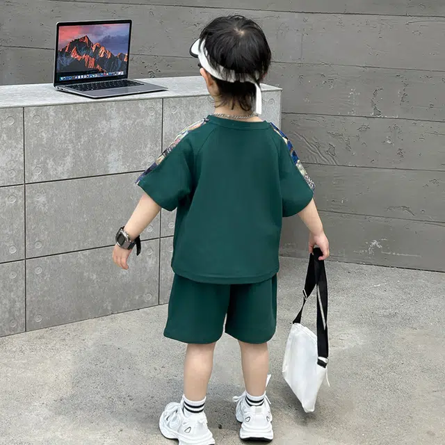 童森童马休闲运动套装 洋气百搭舒适亲肤 中小童