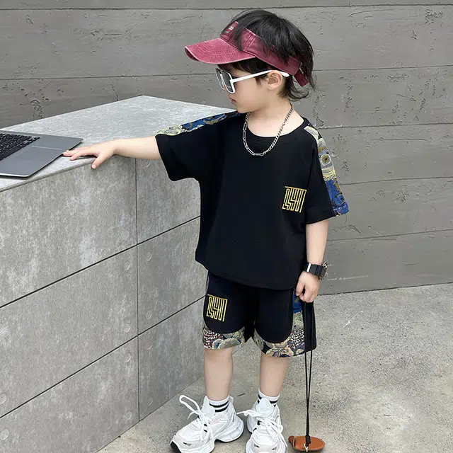 童森童马休闲运动套装 洋气百搭舒适亲肤 中小童