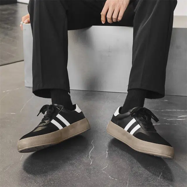 乐乐鱼 美式复古小众时尚百搭休闲 包裹性耐磨轻便 低帮 板鞋 男款