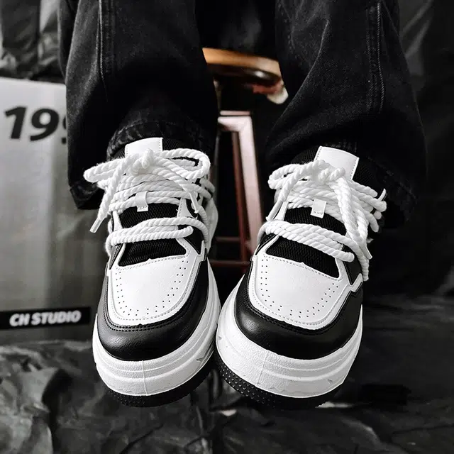 乐乐鱼 港风简约小众舒适时尚 低帮 板鞋 男款