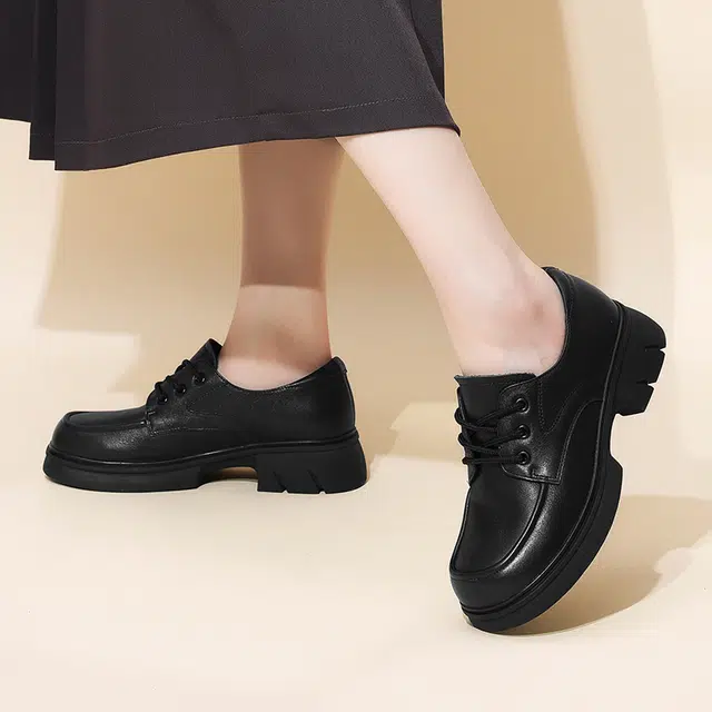 信诺 牛皮革 百搭时尚潮流 乐福鞋 女款