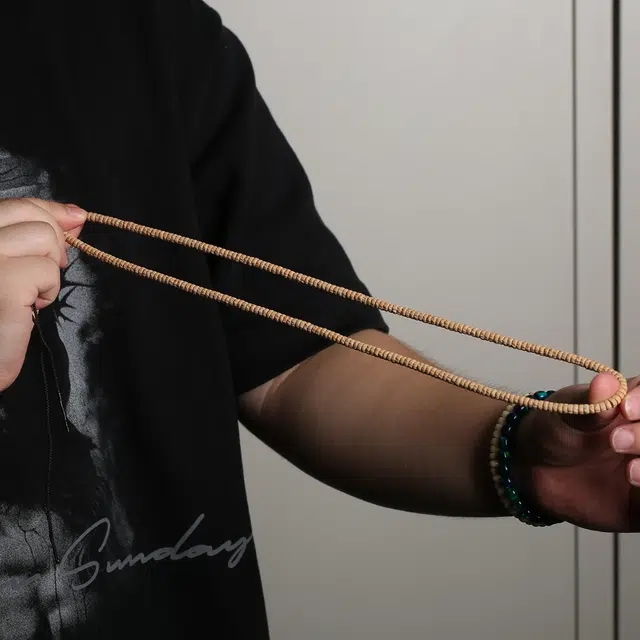 潘家园 高密度原切药片直切多圈 柏香籽/百香籽 菩提类珠串 男女同款情侣款