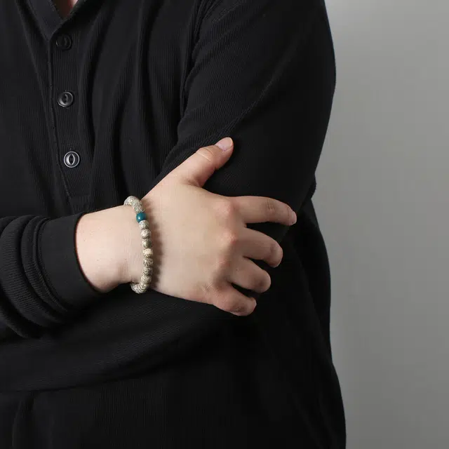 潘家园 精工 老型单圈串珠 星月菩提 手串 男女同款情侣款