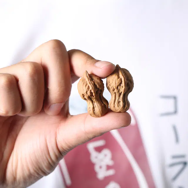 潘家园 原色花生 宝葫芦 迷你袖珍 异形文玩 文玩核桃 核桃把件 男女同款情侣款