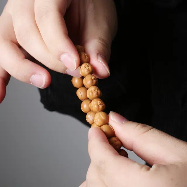 潘家园 毕业级精工雕刻卡通小肥猪 猴头核桃 核桃类手串 男女同款情侣款