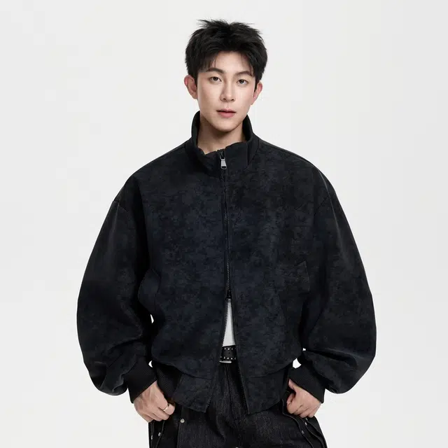 PRESSURE Vintage Double Zipper Jacket