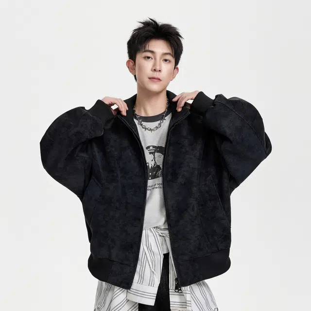 PRESSURE Vintage Double Zipper Jacket