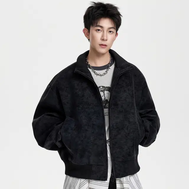 PRESSURE Vintage Double Zipper Jacket