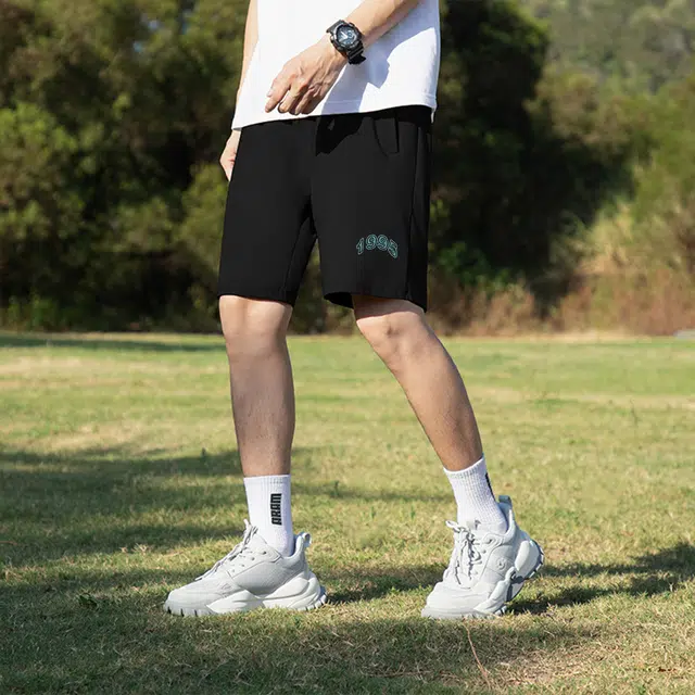 纳趣 数字印花百搭透气速干休闲短裤 男款