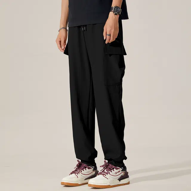 纳趣 都市机能山系户外多口袋拉链纯色工装简约百搭时尚束脚休闲裤 男女同款