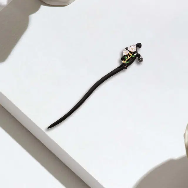 晶莱欧 花开富贵  新中式国潮系列复古风森系小众设计创意感温柔气质甜美大方 发簪 女款