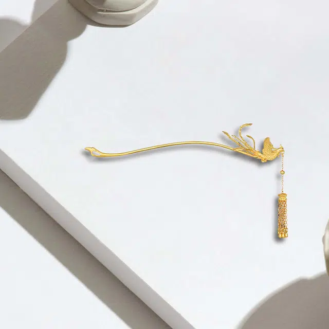 晶莱欧 凤凰 新中式复古国潮轻奢高级感 森系小众设计 精致 甜美大方招财纳福 发簪 女款