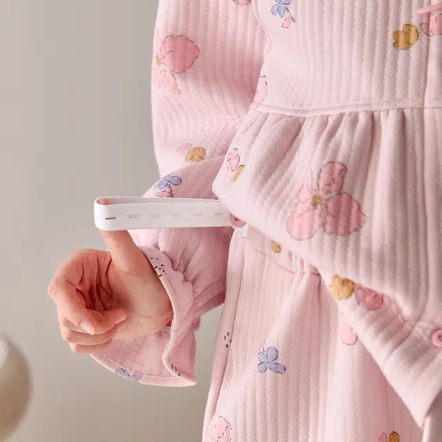 芬腾 抗菌舒适亲肤长袖长裤睡衣套装 女