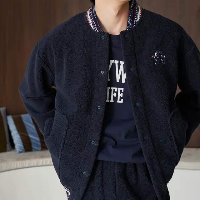芬腾 情侣秋冬加绒加厚珊瑚绒开衫男士大码家居服睡衣套装 男款