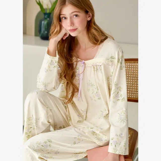 芬腾 休闲舒适简约家居服睡衣套装 女款