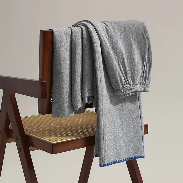 芬腾 简约透气长袖休闲青年家居服睡衣套装 男款