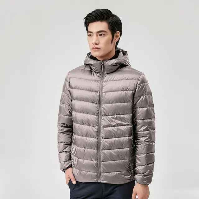 恒源祥 连帽轻薄时尚轻便羽绒服 男款