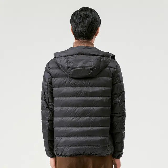 恒源祥 连帽轻薄时尚轻便羽绒服 男款