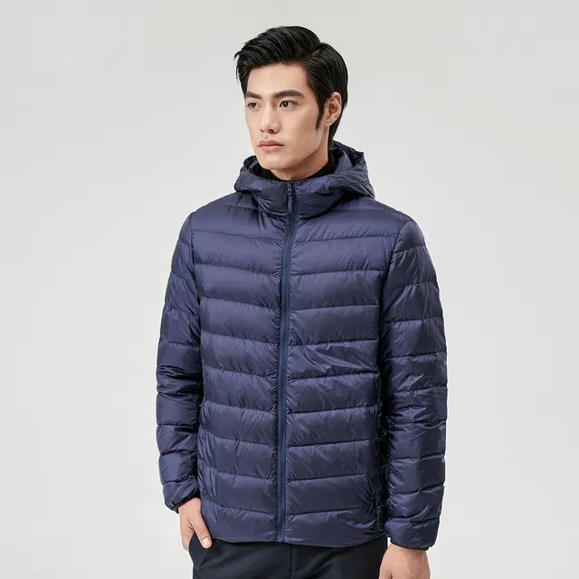恒源祥 连帽轻薄时尚轻便羽绒服 男款