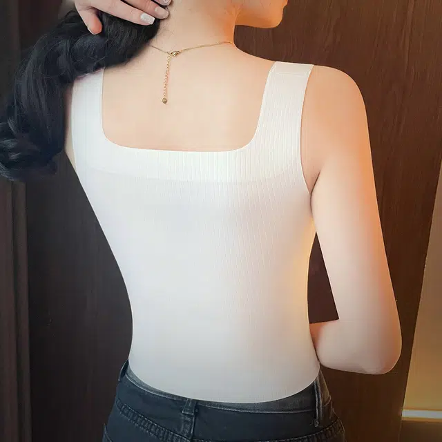 润微 美背显瘦免穿文胸修身百搭打底内搭基础可外穿吊带 女款