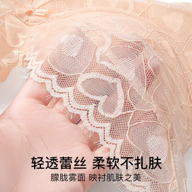 润微 【聚拢升杯性感】春秋轻薄透气小胸收副乳无钢圈女士内衣文胸 女款