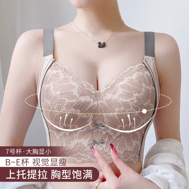 润微 院线调整型全包容塑形美体大胸显小收副乳无钢圈大码内衣文胸 女款
