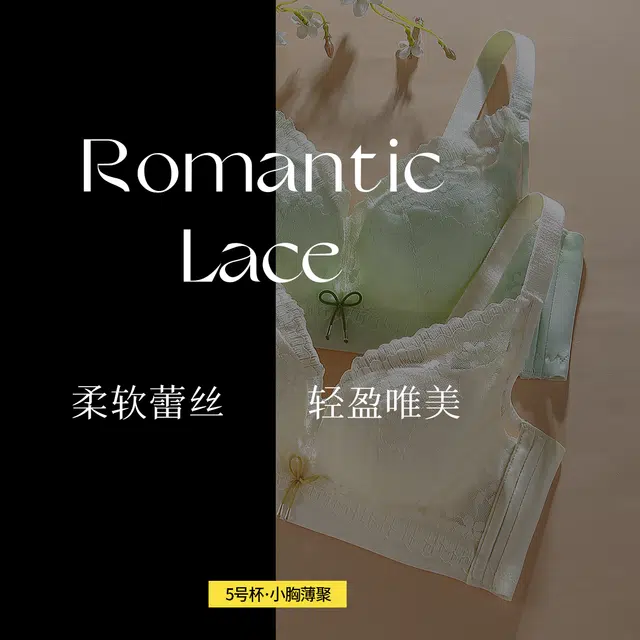 润微 小胸聚拢薄杯舒适透气调整型美背无钢圈内衣文胸 女款