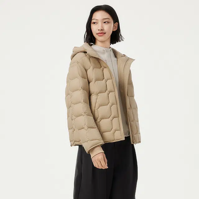 坦博尔 时尚休闲百搭轻便户外舒适保暖连帽羽绒服 女款