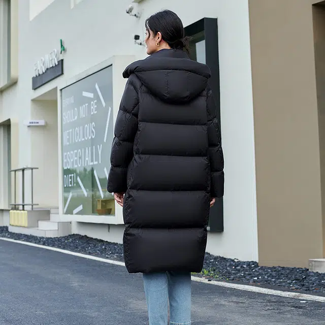 坦博尔 休闲纯色保暖羽绒服 女款