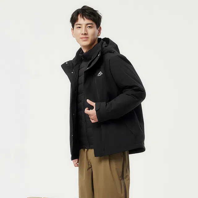 坦博尔 户外运动三合一可脱卸内胆羽绒服 男女同款