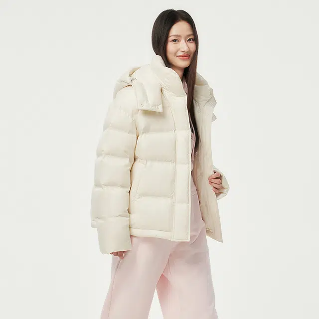 坦博尔 简约纯色保暖羽绒服 女款